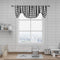 Black and White Buffalo Plaid Tie Up Valance Curtains, Buffalo Check Gingham Farmhouse Retro Adjustable Tie-Up Shades Window Treatment Kitchen Curtains for Cafe Bathroom Windows, 56 x 18", Black/White