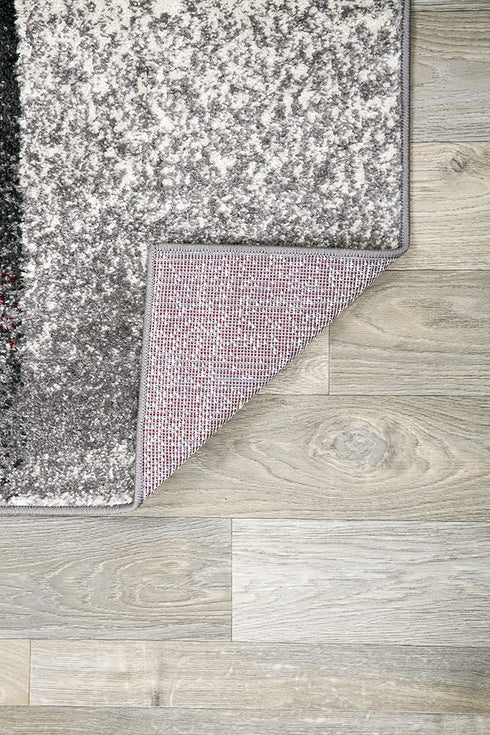 Rugshop Modern Distressed Boxes Area Rug 2' x 3' Gray