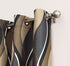 No. 918 Intersect Wave Print Casual Textured Curtain Panel, Charcoal, 48" x 84"