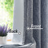Navy Solid Moderate Blackout Curtain Heavy Linen Texture Room Darkening Window Treatment for Bedroom Noise Reducing Drapes 8 Grommets Top for Living Room with Gray Liner Navy Blue 50" x 63", 1 Piece