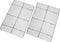 Checkered Chef Cooling Rack - Set of 2 Stainless Steel, Oven Safe Grid Wire Racks for Cooking & Baking - 11 ¾" x 17"
