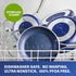 Granitestone Blue Mini Nonstick Egg & Omelet Pan 5.5 Single Serve Frying Pan / Skillet, Diamond Infused, Multipurpose Pan Designed for Eggs, Omelets, Pancakes, Rubber Handle, Dishwasher Safe