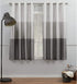 Exclusive Home Curtains Chateau Striped Faux Silk Grommet Top Curtain Panels, 54"x63", Black Pearl, Set of 2