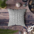 TOMWISH Decor Pillow Covers,2 Packs Hidden Zippered 18X18Inch Black on White Sketch Herringbone Pattern Decor Throw Cotton Pillow Case Cushion Cover for Home Decor
