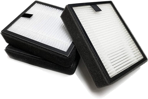 Nispira 3-in-1 True HEPA Filter Replacement Compatible with KOIOS MOOKA Air Cleaner Air Purifier Model PM1220. Pack of 3
