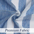 WEST LAKE Stripe Sheer Curtain Panels Color Block Farmhouse Window Treatment Drapery Sets Colorblock for Bedroom,Balcony,Living Room,Rustic Rod Pocket Design 40Wx63L,2 Panels,Blue and White