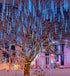 Joiedomi Christmas Meteor Shower Lights Falling Rain Drop Icicle String Lights 540 LEDs 10 Tube 50cm for Christmas Holiday Party Home Patio Outdoor Decoration (Blue)