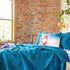 Refinery29 Quinn Arrow Bedding Collection Luxury 100% Cotton Premium Ultra Soft Quilt Coverlet, Lightweight Comfortable 4 Piece Set, Modern Design for Home Hotel Décor, King, Blue/Grey