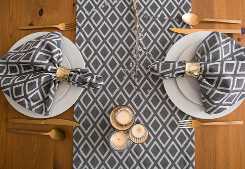 DII Decorative Buffet Basics Napkin Ring Set, Hammered Gold, 12 Piece