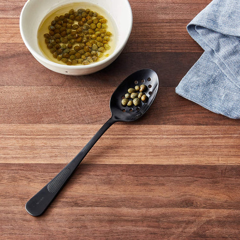 Mercer Culinary 18-8 Stainless Steel Plating Spoon, 7-7/8 Inch, Black