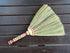 Natural Grass Asian Duster Whisk Broom 16 inch Tall Dustpan Brush Wooden Handmade Thai Bamboo Handle Sweeper for Dusting,Length 16inch x Wide 12inch