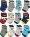 RATIVE RB-71112 Non Skid Anti Slip Crew Socks With Grips For Baby Toddlers Boys