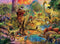 Ceaco - Dino Glow - Glow in The Dark - Dino Landscape -100 Piece Jigsaw Puzzle
