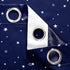 Autumn Dream Navy Blue Star Kids Blackout Curtains Panels for Bedroom, Grommet Top Starry Sky Kids Curtains for Nursery, Living Room (52by63inch)