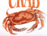 Premium Crab Dining Bibs - Disposable Adult Seafood Bib (75 Pack)
