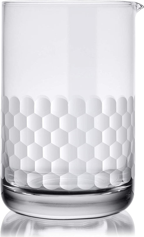 Cocktail Mixing Glass - Bar Mixer Pitcher for Stirred Drink - Seamless and Handcrafted of Crystal Glass, 550ml / 18-ounce