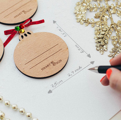 Heart's Sign Set of 3 Babys First Christmas Ornament 2021 | My First Christmas Baby Ornament | Our First Christmas as Mom & Dad Engraved Family Ornament | My First Christmas Tree