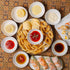 BTaT- Dipping Bowls, 5 oz, Set of 8, White Dip Bowls, Ceramic Dip Bowls, Sauce Bowls, Small Bowls for Dipping, Bowls for Dipping, Condiment Dishes, Bowl for Dips, Ripple Effect Bowl, Ceramic Bowls