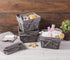 DII Farmhouse Chicken Wire Storage Baskets with Liner, Medium, Vintage Grey, 11x7.88x7", 2 Piece
