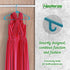Plastic Clothes Hangers (20, 40, & 60 Packs) Heavy Duty Durable Coat and Clothes Hangers | Vibrant Color Hangers | Lightweight Space Saving Laundry Hangers (20 Pack - Blue)