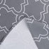 AooHome Quatrefoil Geometric Fabric Tablecloth, Water Repellent, Spill Proof, Suitable for Dinner (Charcoal, 60" Round)