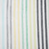 HonestBaby Organic Cotton Fitted Crib Sheet, Rainbow Stripe Blues, One Size