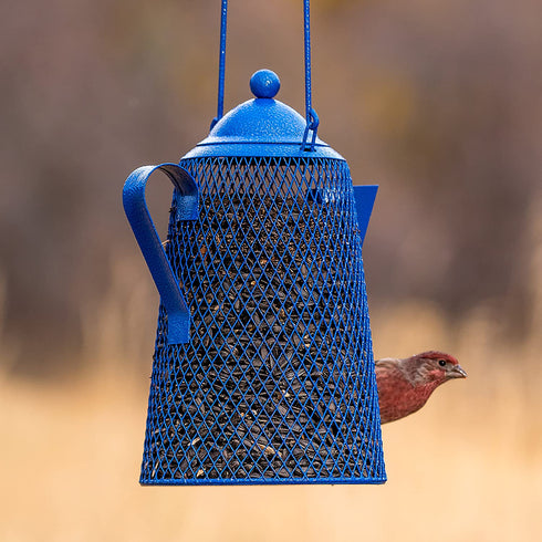 Perky Pet CFE101 Coffee Pot Mesh Bird Seed Feeder