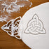 Set of 2 Celtic Triquetra cookie cutters (Designs: Celtic Heart and Triquetra), 2 pieces - Bakerlogy