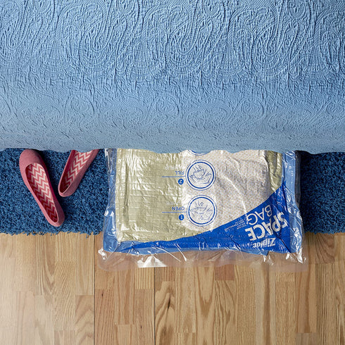 Ziploc Space Clothes Vacuum Sealer Storage Home and Closet Organization, M/L/XL, 3 Bags Total, Clear, 3 Count