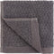 Everplush Diamond Jacquard Quick-Dry Washcloth Towel Set, 6 x (13 x 13 in), Charcoal 6 Count
