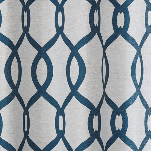 Exclusive Home Curtains Kochi Linen Blend Grommet Top Curtain Panel Pair, 54x108, Teal, 2 Count
