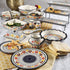 Gibson Elite Hand-Painted Dinnerware Set, 4-Section Tidbit Dish w/Metal Rack, Luxembourg