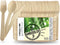 BAMBOODLERS Disposable Wooden Cutlery Set | 100% All-Natural, Eco-Friendly, Biodegradable, and Compostable - Because Earth is Awesome! Pack of 200- 6.5? utensils (100 forks, 50 spoons, 50 knives)