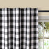 Check Tab Top Curtains, Farmhouse Cotton Curtains, Curtain 2 Panel Set, Gingham Plaid Cotton 50x108 Black/White Curtains, Reverse Window Panels, Curtain Drapes Panels, Bedroom Curtains, Set of 2