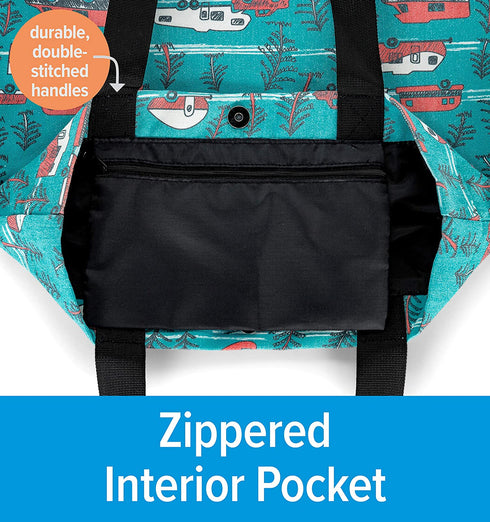 Camco Life is Better at The Campsite Canvas Tote Magnetic Closure (53269)