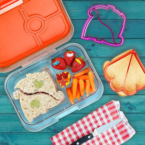 Sandwich Cutters for Kids, Mini Forks, Vegetable Cutter Set, Muffin cups (35 Piece Set) Fun and Cute Shaped Cookie Cutter or Bread Cutter - Large Food Cutter Set for Kids Lunch Boxes