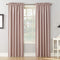 Sun Zero Barrow Energy Efficient Rod Pocket Curtain Single Panel, 54" x 84", Blush Pink