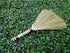 Natural Grass Asian Duster Whisk Broom 16 inch Tall Dustpan Brush Wooden Handmade Thai Bamboo Handle Sweeper for Dusting,Length 16inch x Wide 12inch