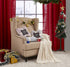 Hotel Suite Micromink/Sherpa Reversible 50 x 60 in Brown Color Throw, Brown