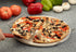 Fante's HIC Pizza Baking Stone with Serving Rack, Natural Ceramic Stoneware, 13"