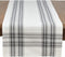 SARO LIFESTYLE Cotton Plaid Design Table Runner