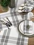 SARO LIFESTYLE Cotton Plaid Design Table Runner