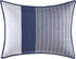 Nautica | Swale Collection | 100% Cotton Quilted Accent Standard Sham, Envelope Closure, Pre-Washed for Added Softness, Easy Care Machine Washable, 20" x 26", Navy