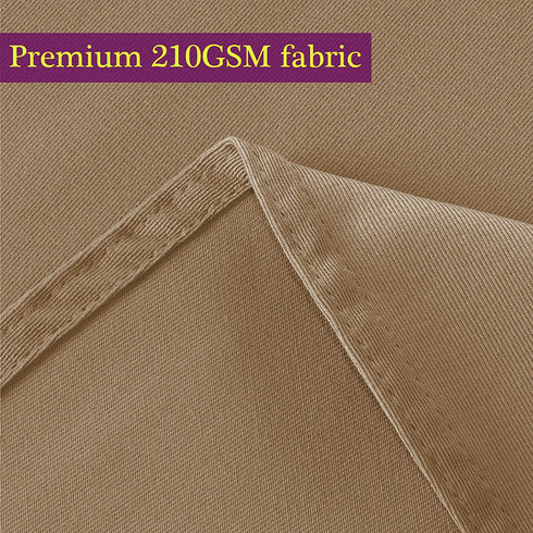 Obstal 210GSM Rectangle Table Cloth - Heavy Duty Water Resistance Microfiber Tablecloth, Decorative Fabric Table Cover for Outdoor and Indoor Use (Coffee, 60 x 84 Inch)