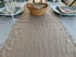 Linen Table Runner 100% French Flax Stonewashed Pure Linen Cloth Table Runner (Natural Rustic Taupe, 14 x 90 Inch)