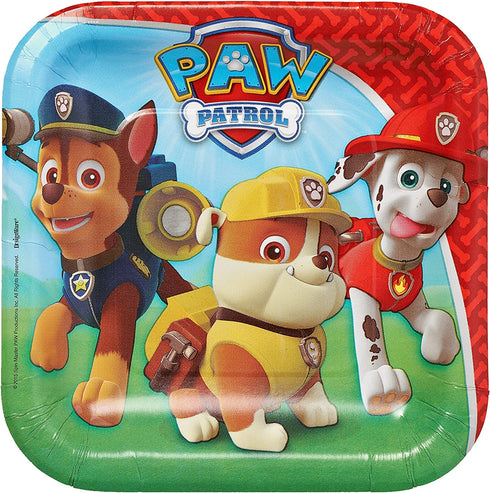 American Greetings Paw Patrol Party Supplies, Paper Dessert Plate (8-Count)