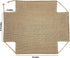 Decorative Basket Rectangular Burlap Fabric Storage Bin Collapsible Organizer for Home, Decor and Gifts (Large 14 x 9.75 x 4 inches)