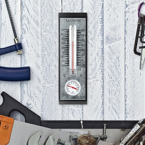 LaCrosse 204-1526 10 Inch Bi-Metal Thermometer and Hygrometer