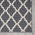 Ottomanson Glamour Collection Non-slip Trellis Design Runner Rug, 20" x 59", Gray