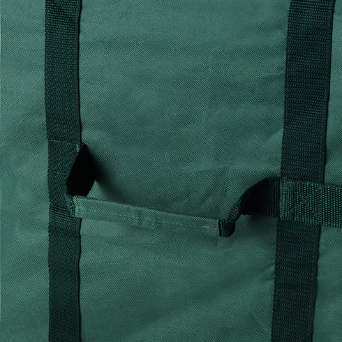 Christmas Tree Storage Bag- For 7.5 FT Artificial Trees- Quality Green Canvas & Binding Straps-Protects Holiday Decorations & Inflatables by Elf Stor